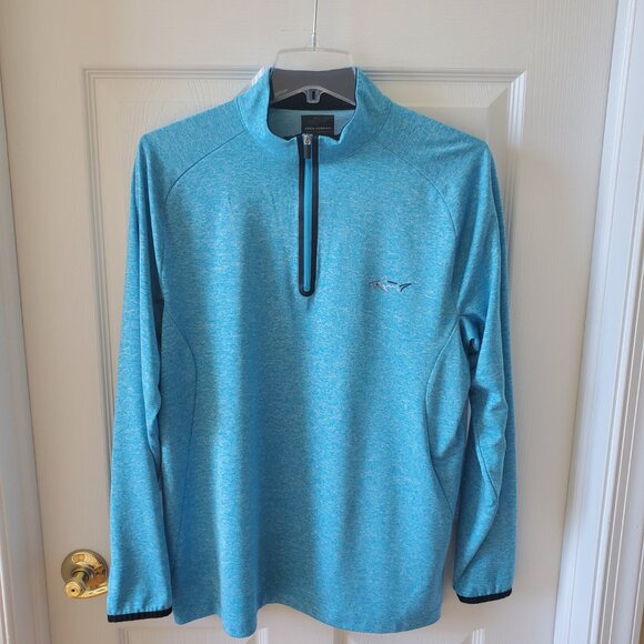 Greg Norman for Tasso Elba 1/4 zip long sleeve golf shirt pullover size small - Picture 4 of 11